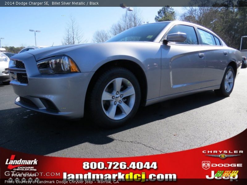 Billet Silver Metallic / Black 2014 Dodge Charger SE