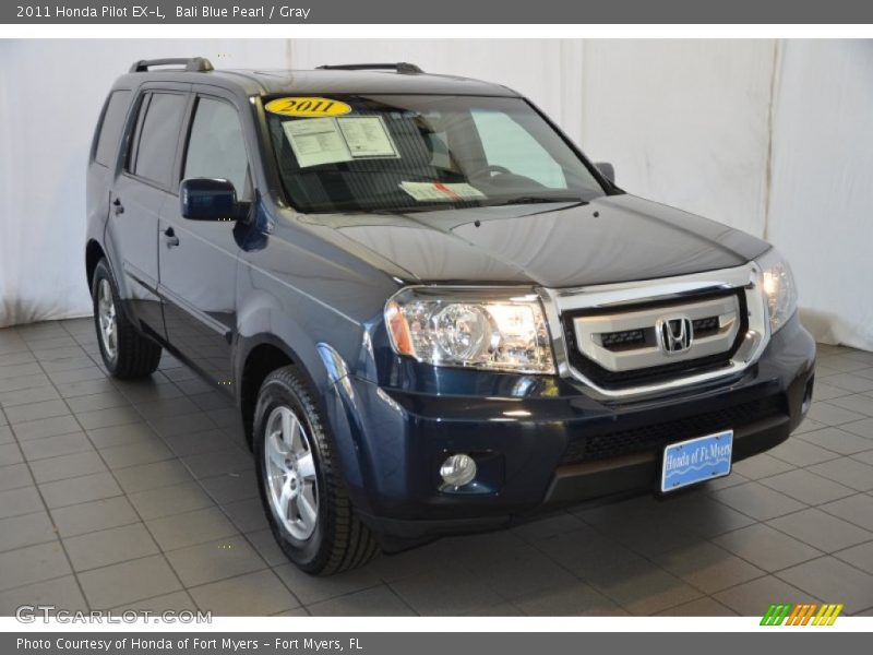 Bali Blue Pearl / Gray 2011 Honda Pilot EX-L