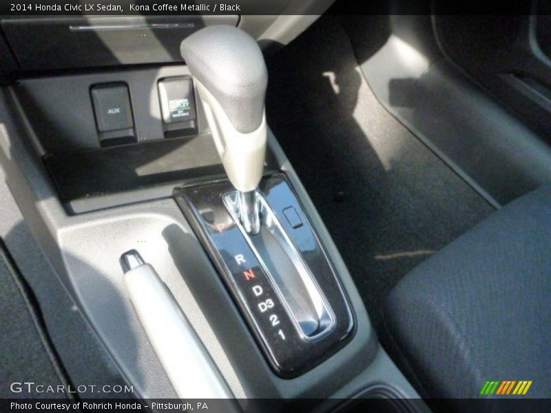 Kona Coffee Metallic / Black 2014 Honda Civic LX Sedan