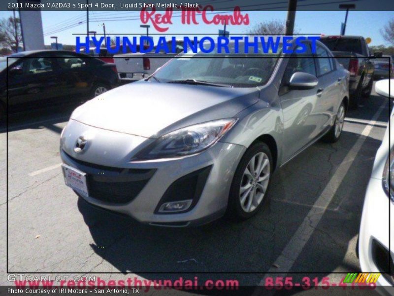 Liquid Silver Metallic / Black 2011 Mazda MAZDA3 s Sport 4 Door