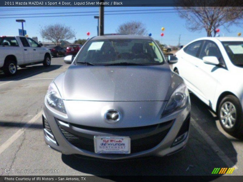 Liquid Silver Metallic / Black 2011 Mazda MAZDA3 s Sport 4 Door