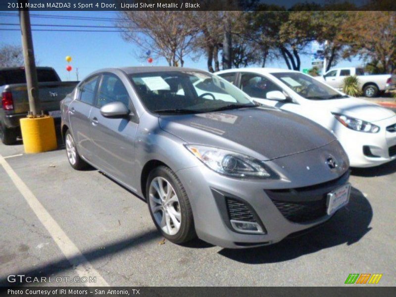 Liquid Silver Metallic / Black 2011 Mazda MAZDA3 s Sport 4 Door