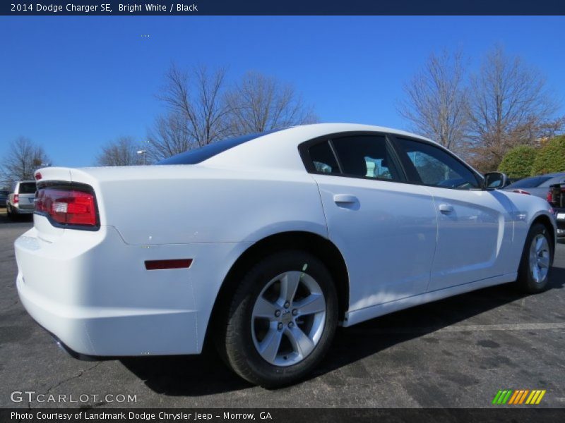 Bright White / Black 2014 Dodge Charger SE