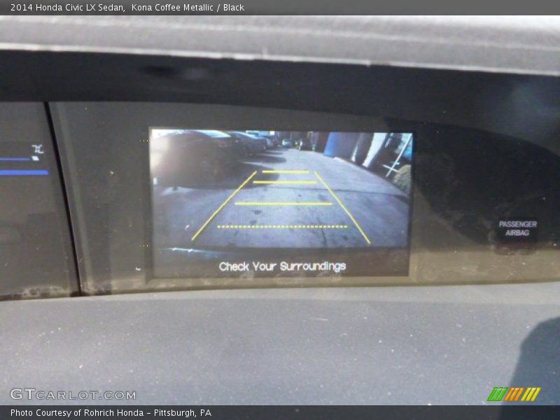 Kona Coffee Metallic / Black 2014 Honda Civic LX Sedan