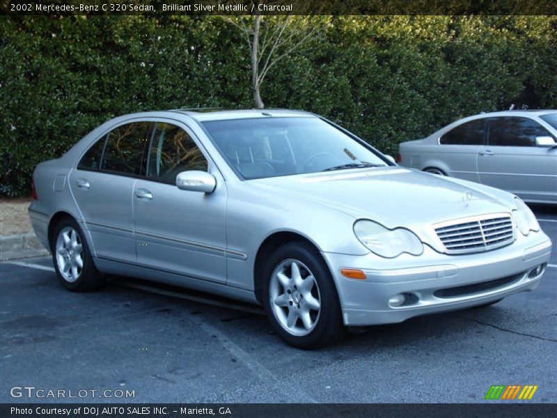 Brilliant Silver Metallic / Charcoal 2002 Mercedes-Benz C 320 Sedan