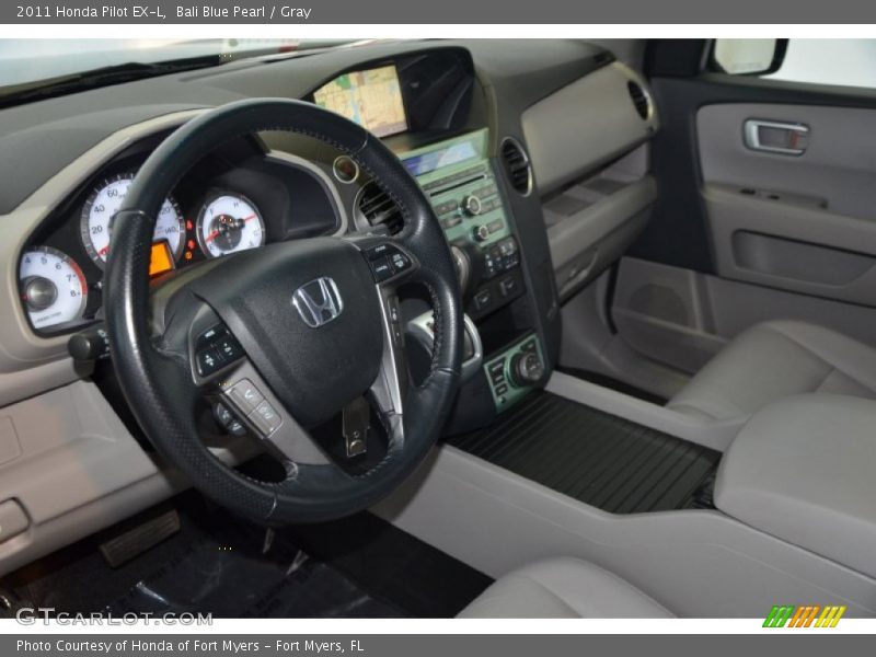 Bali Blue Pearl / Gray 2011 Honda Pilot EX-L