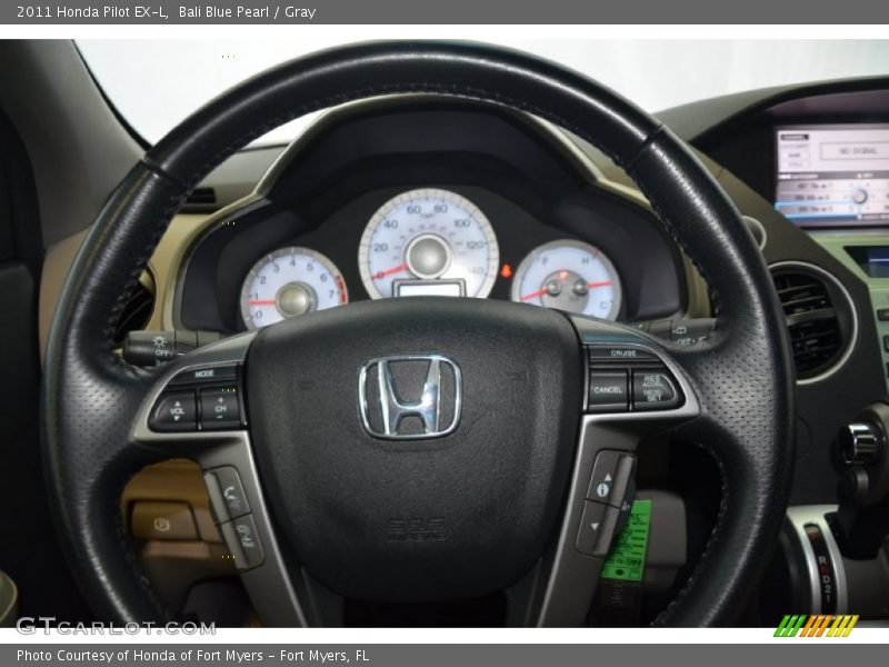 Bali Blue Pearl / Gray 2011 Honda Pilot EX-L