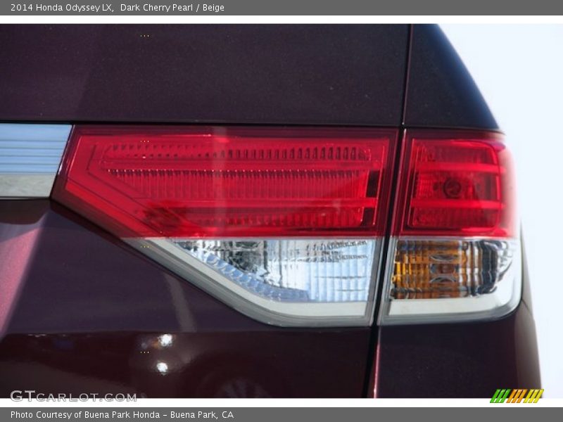 Dark Cherry Pearl / Beige 2014 Honda Odyssey LX