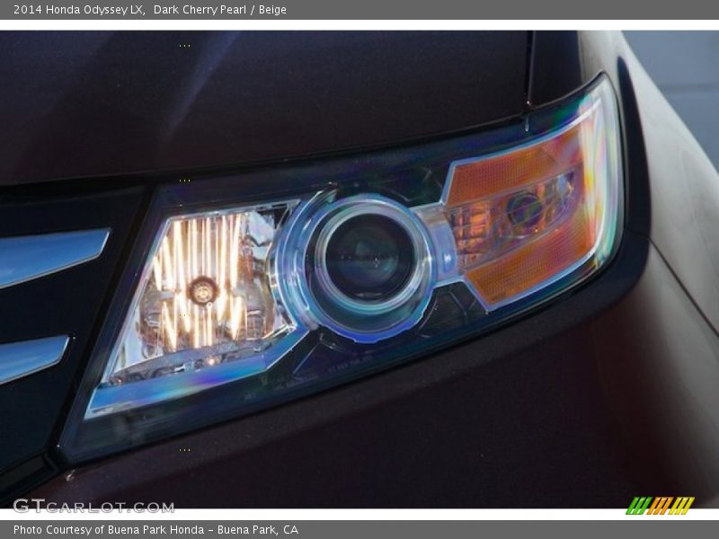 Dark Cherry Pearl / Beige 2014 Honda Odyssey LX