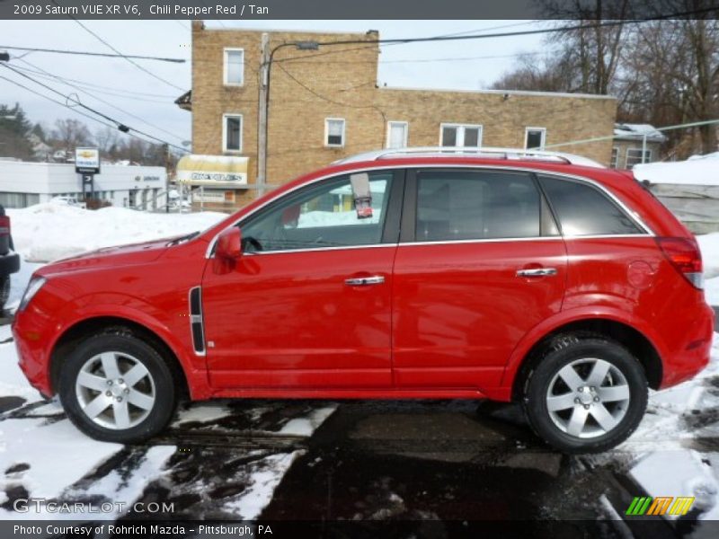 Chili Pepper Red / Tan 2009 Saturn VUE XR V6