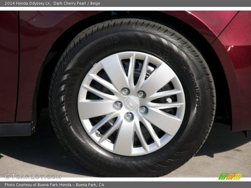 Dark Cherry Pearl / Beige 2014 Honda Odyssey LX