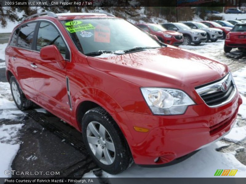 Chili Pepper Red / Tan 2009 Saturn VUE XR V6