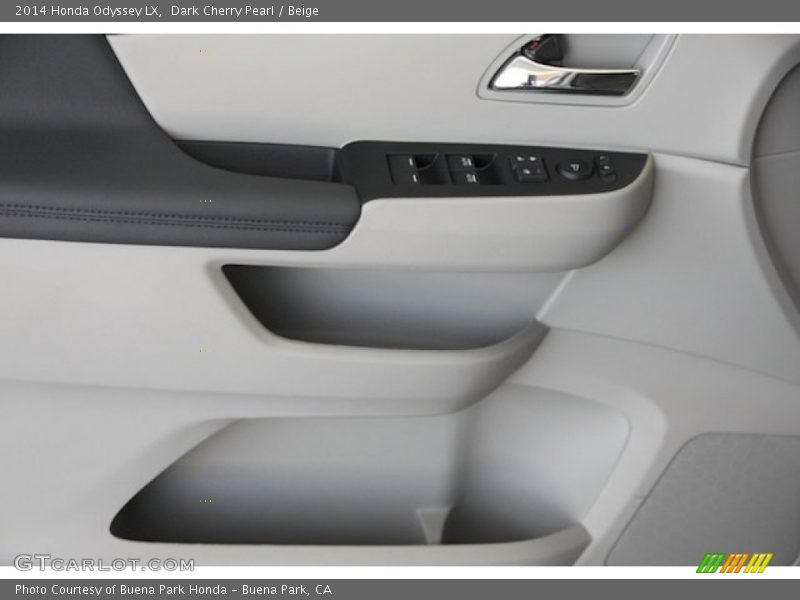 Dark Cherry Pearl / Beige 2014 Honda Odyssey LX