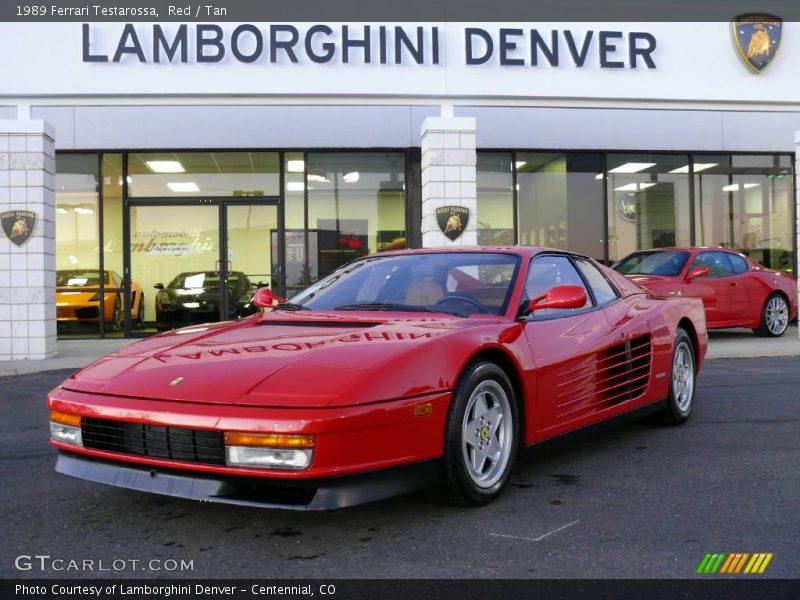Red / Tan 1989 Ferrari Testarossa
