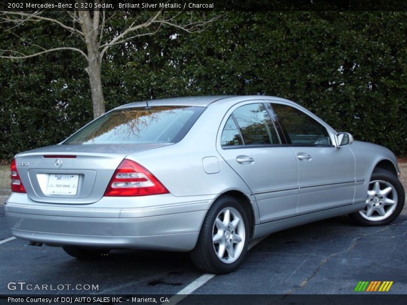 Brilliant Silver Metallic / Charcoal 2002 Mercedes-Benz C 320 Sedan