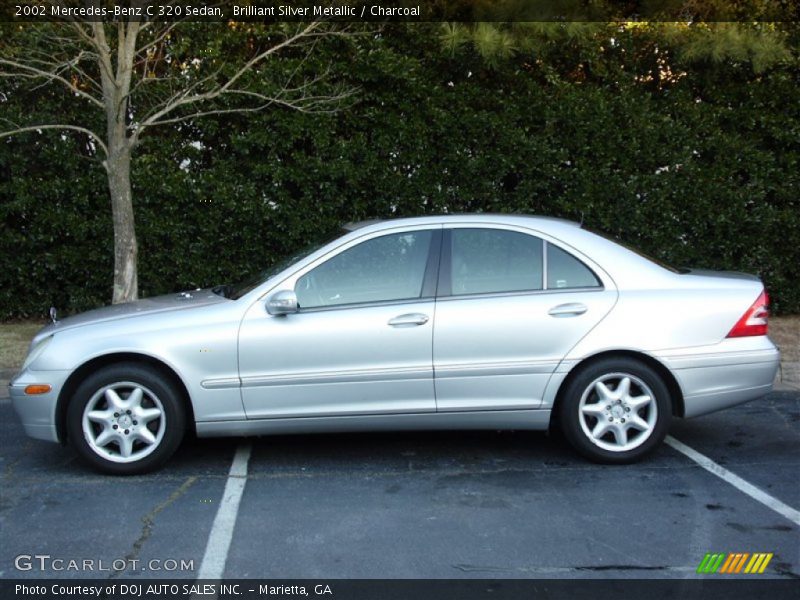 Brilliant Silver Metallic / Charcoal 2002 Mercedes-Benz C 320 Sedan