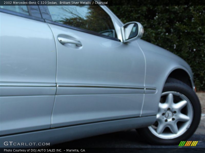 Brilliant Silver Metallic / Charcoal 2002 Mercedes-Benz C 320 Sedan
