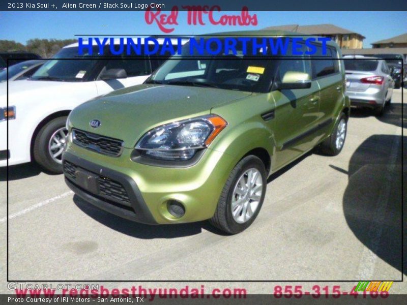 Alien Green / Black Soul Logo Cloth 2013 Kia Soul +