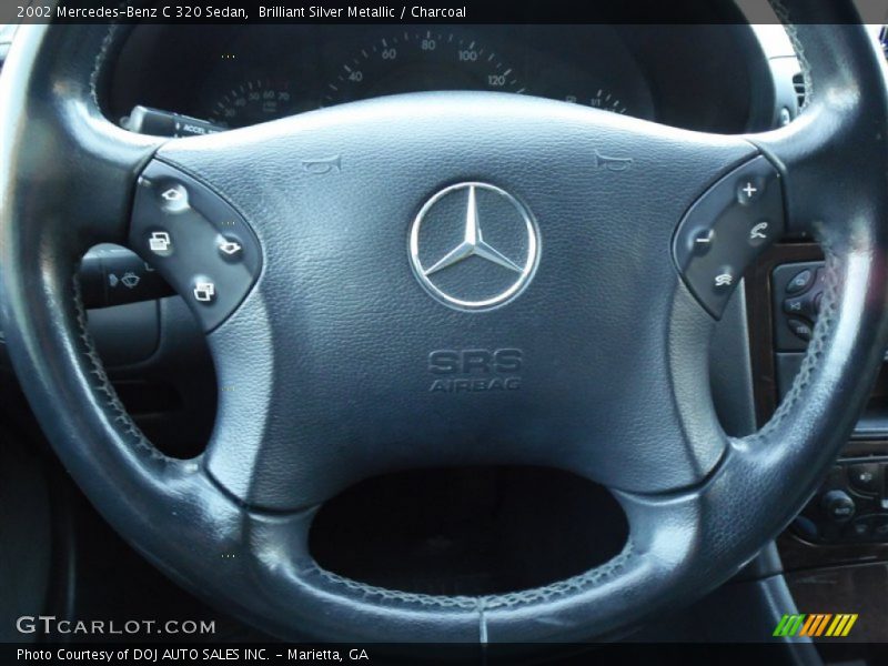 Brilliant Silver Metallic / Charcoal 2002 Mercedes-Benz C 320 Sedan