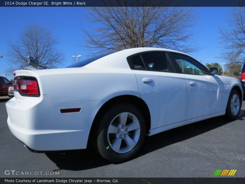 Bright White / Black 2014 Dodge Charger SE