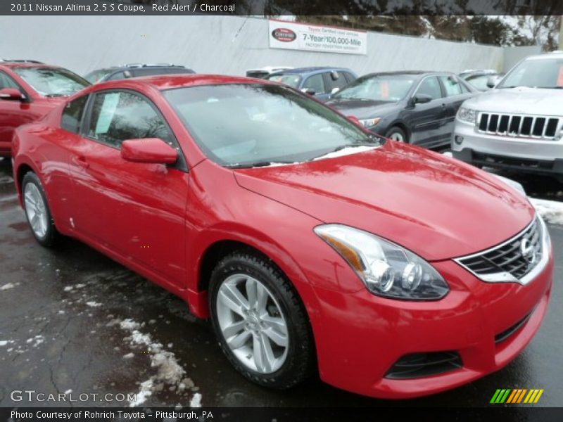 Red Alert / Charcoal 2011 Nissan Altima 2.5 S Coupe