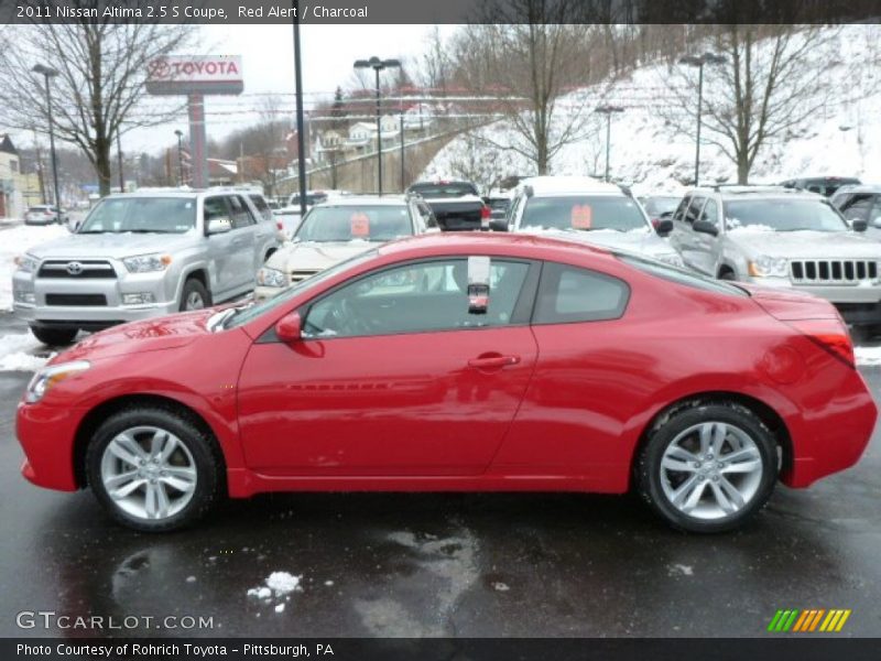 Red Alert / Charcoal 2011 Nissan Altima 2.5 S Coupe
