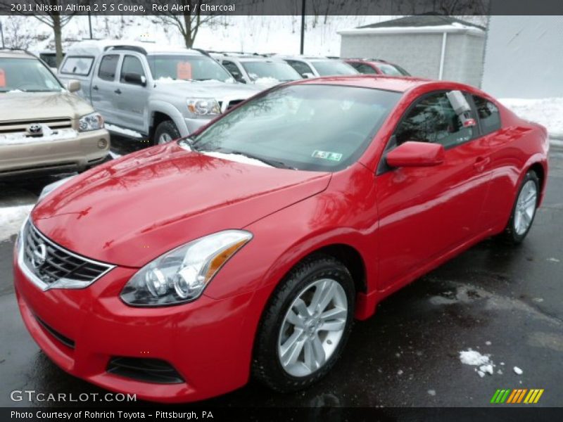 Red Alert / Charcoal 2011 Nissan Altima 2.5 S Coupe