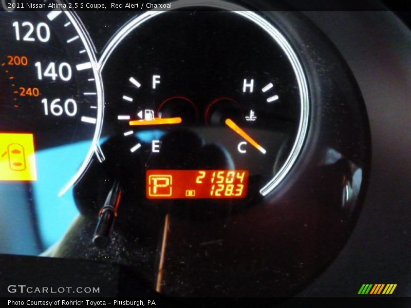 Red Alert / Charcoal 2011 Nissan Altima 2.5 S Coupe