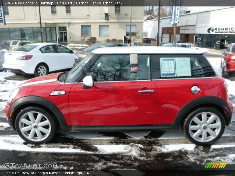 Chili Red / Carbon Black/Carbon Black 2007 Mini Cooper S Hardtop