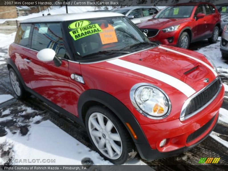 Chili Red / Carbon Black/Carbon Black 2007 Mini Cooper S Hardtop