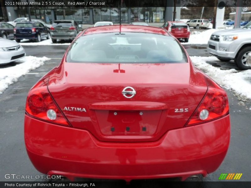 Red Alert / Charcoal 2011 Nissan Altima 2.5 S Coupe