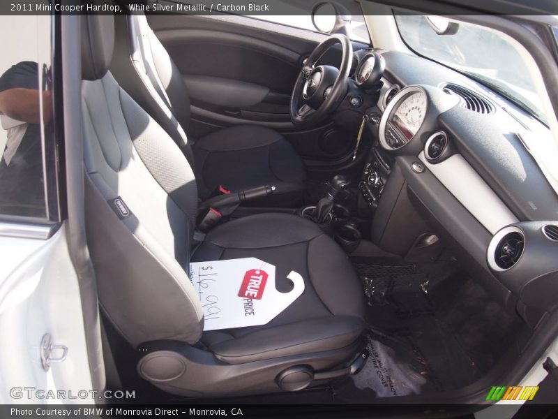 White Silver Metallic / Carbon Black 2011 Mini Cooper Hardtop
