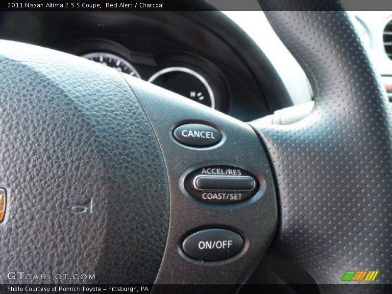 Red Alert / Charcoal 2011 Nissan Altima 2.5 S Coupe