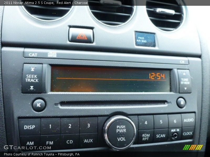 Red Alert / Charcoal 2011 Nissan Altima 2.5 S Coupe