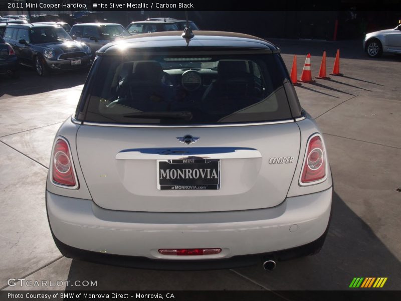 White Silver Metallic / Carbon Black 2011 Mini Cooper Hardtop