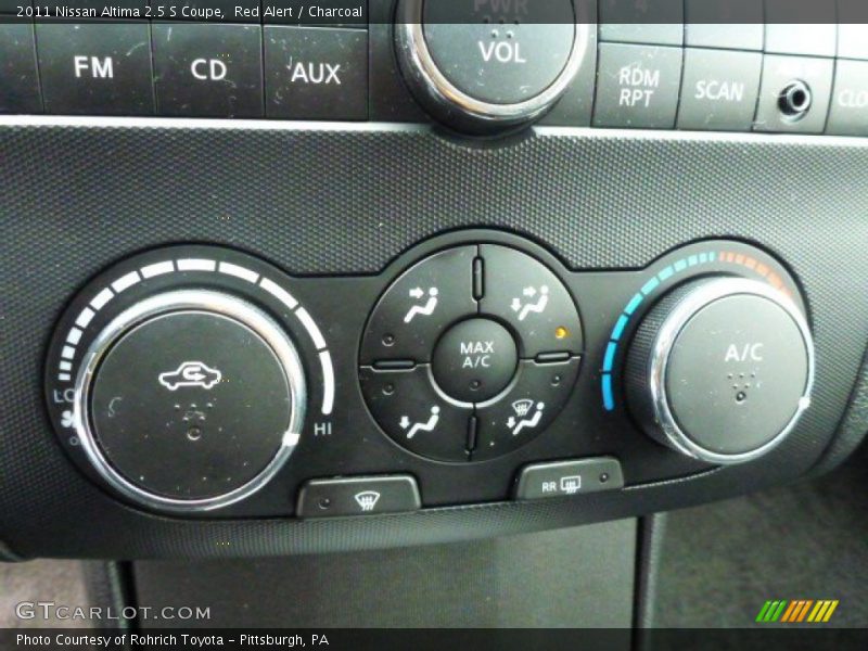 Red Alert / Charcoal 2011 Nissan Altima 2.5 S Coupe