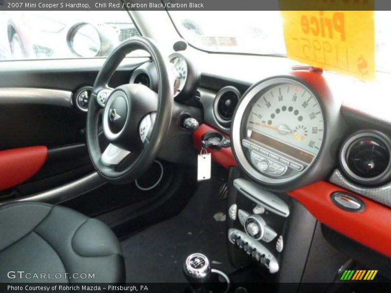 Chili Red / Carbon Black/Carbon Black 2007 Mini Cooper S Hardtop