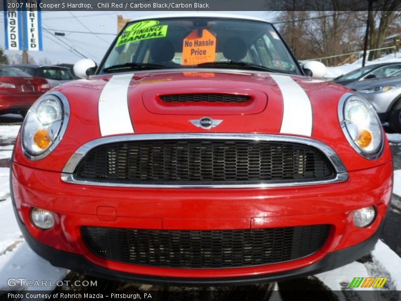 Chili Red / Carbon Black/Carbon Black 2007 Mini Cooper S Hardtop