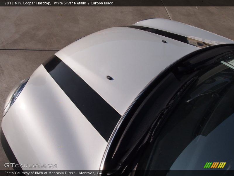 White Silver Metallic / Carbon Black 2011 Mini Cooper Hardtop