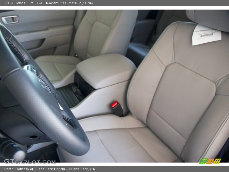 Modern Steel Metallic / Gray 2014 Honda Pilot EX-L