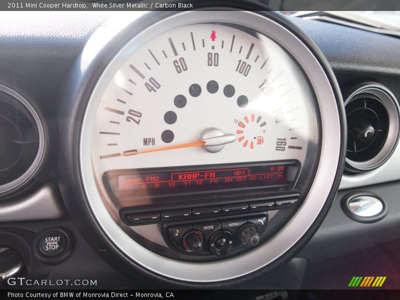 White Silver Metallic / Carbon Black 2011 Mini Cooper Hardtop