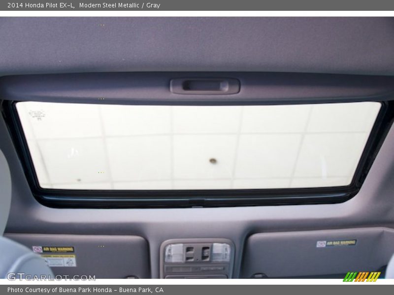 Modern Steel Metallic / Gray 2014 Honda Pilot EX-L