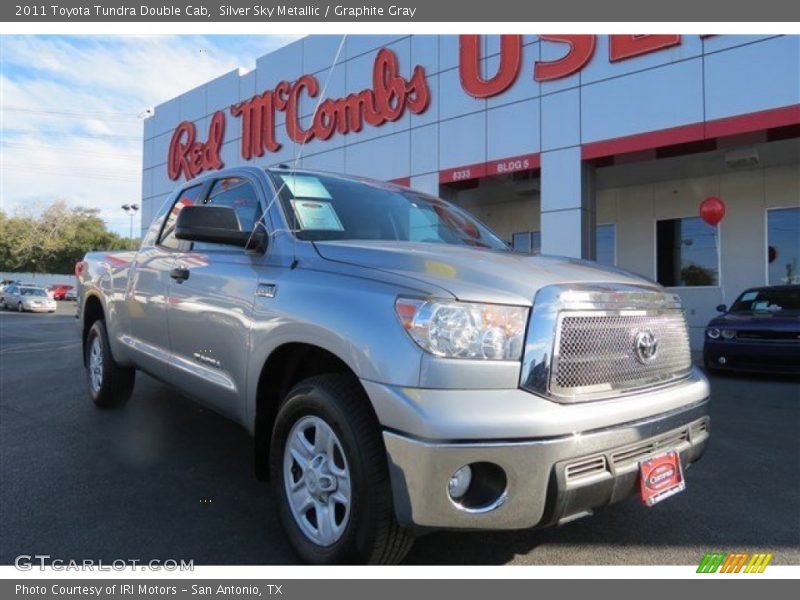 Silver Sky Metallic / Graphite Gray 2011 Toyota Tundra Double Cab