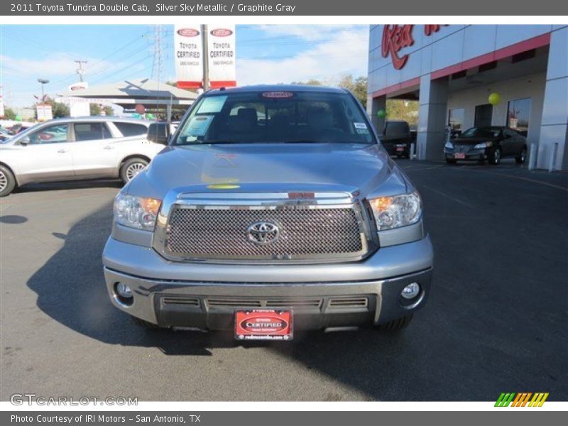 Silver Sky Metallic / Graphite Gray 2011 Toyota Tundra Double Cab