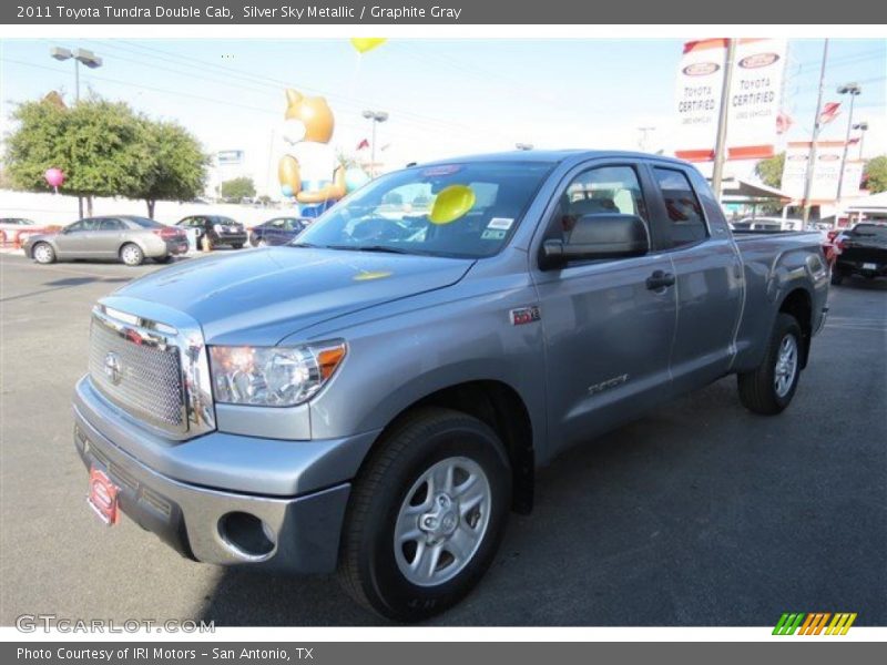 Silver Sky Metallic / Graphite Gray 2011 Toyota Tundra Double Cab