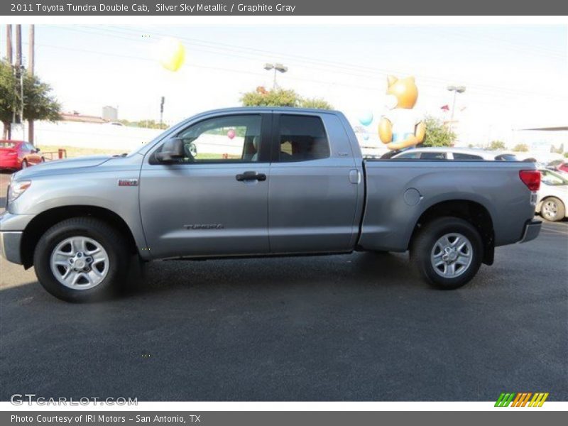 Silver Sky Metallic / Graphite Gray 2011 Toyota Tundra Double Cab