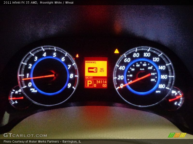 Moonlight White / Wheat 2011 Infiniti FX 35 AWD