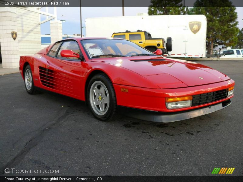 Red / Tan 1989 Ferrari Testarossa