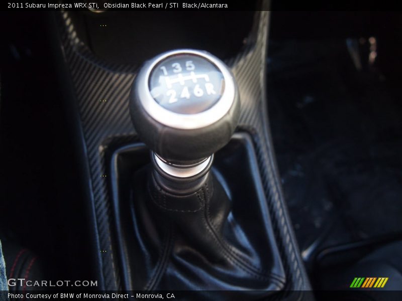 Obsidian Black Pearl / STI  Black/Alcantara 2011 Subaru Impreza WRX STi