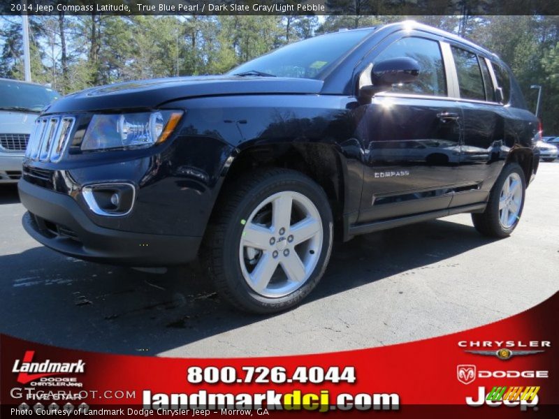 True Blue Pearl / Dark Slate Gray/Light Pebble 2014 Jeep Compass Latitude